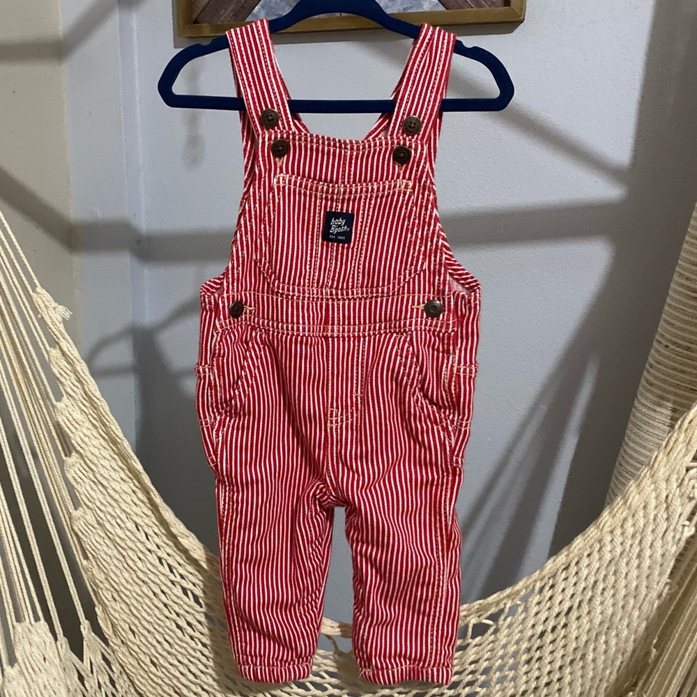 Baby Oshkosh B’gosh Red Stripe Overall